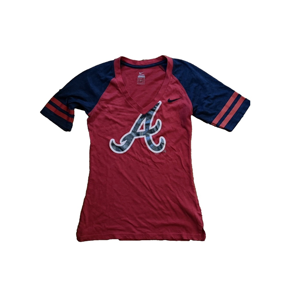 Nike Atlanta Braves Women's Size Small Short Sleeve Logo Shirt